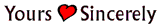 Yours Sincerely Logo
